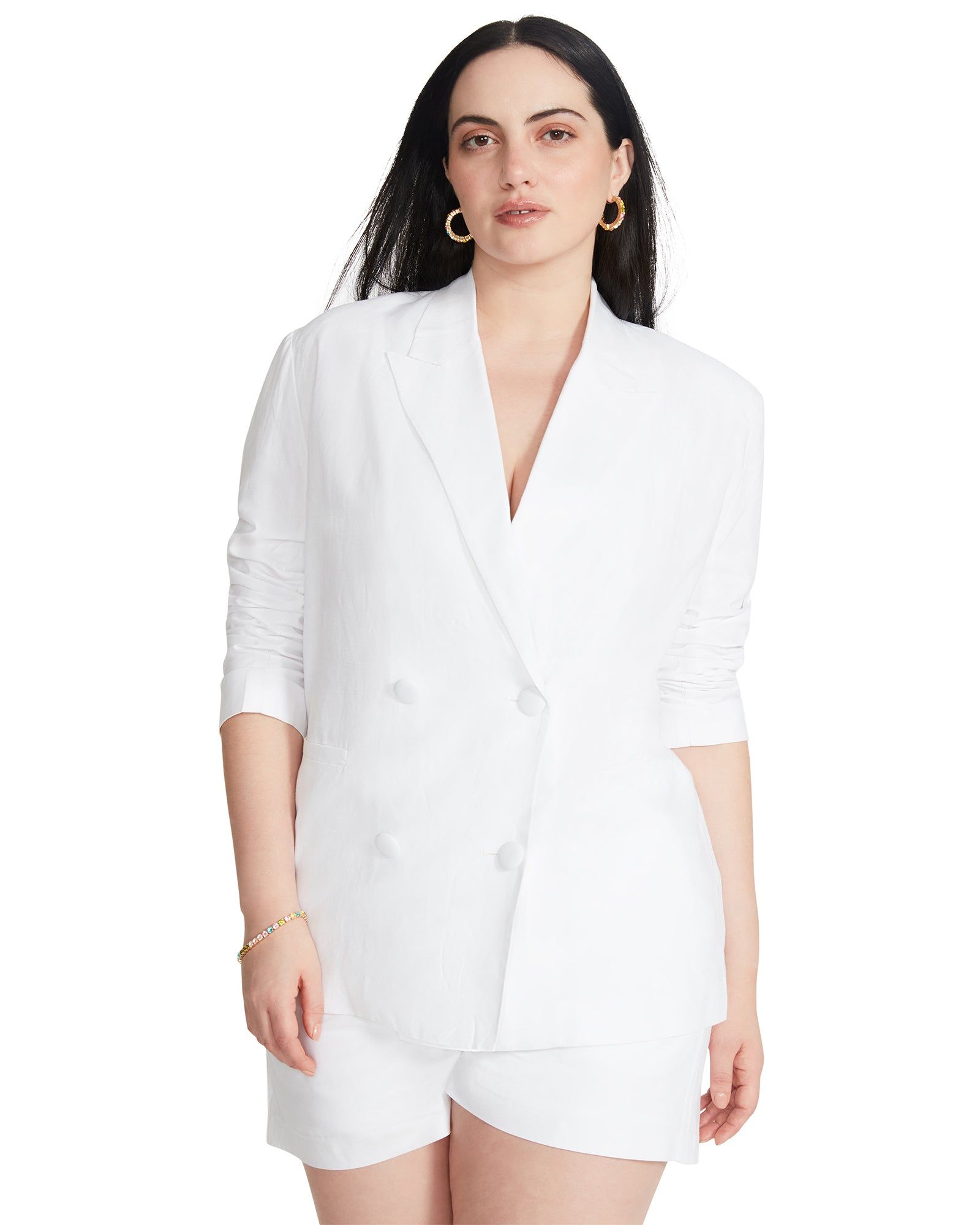 BALDWIN BLAZER WHITE sold by Steve Madden