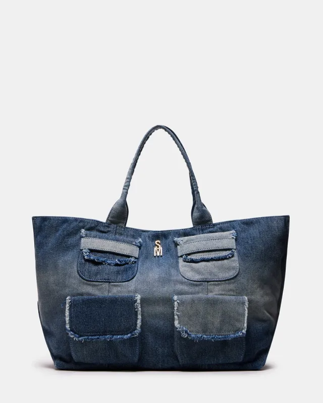 ANISIA BAG DENIM FABRIC sold by Steve Madden