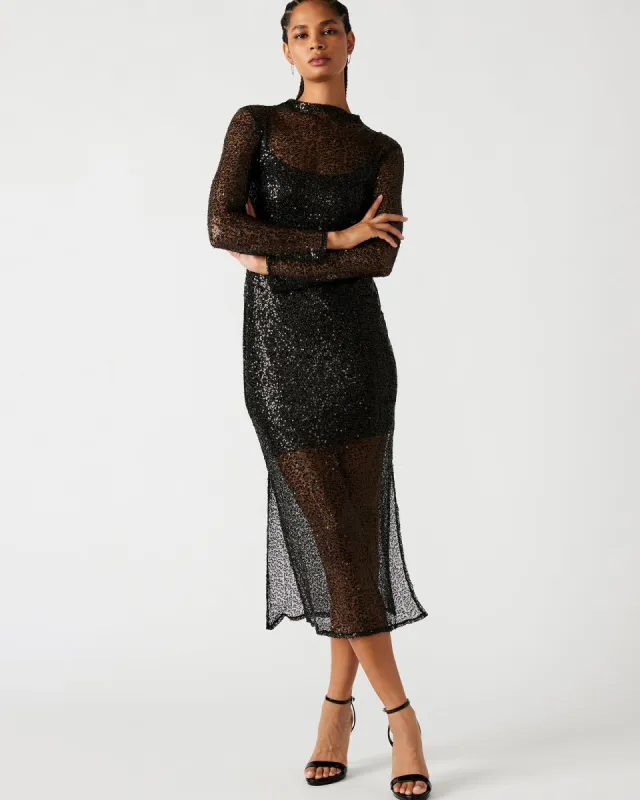 BLAKELY DRESS BLACK sold by Steve Madden
