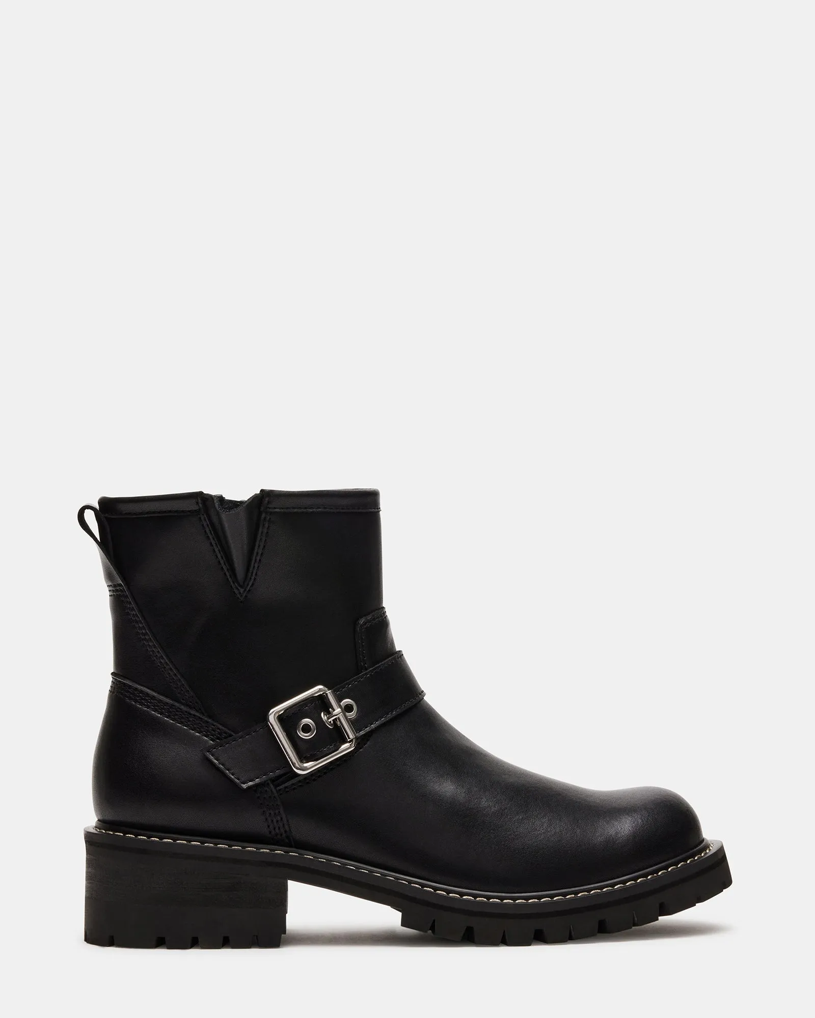 DONOVAN BLACK LEATHER sold by Steve Madden