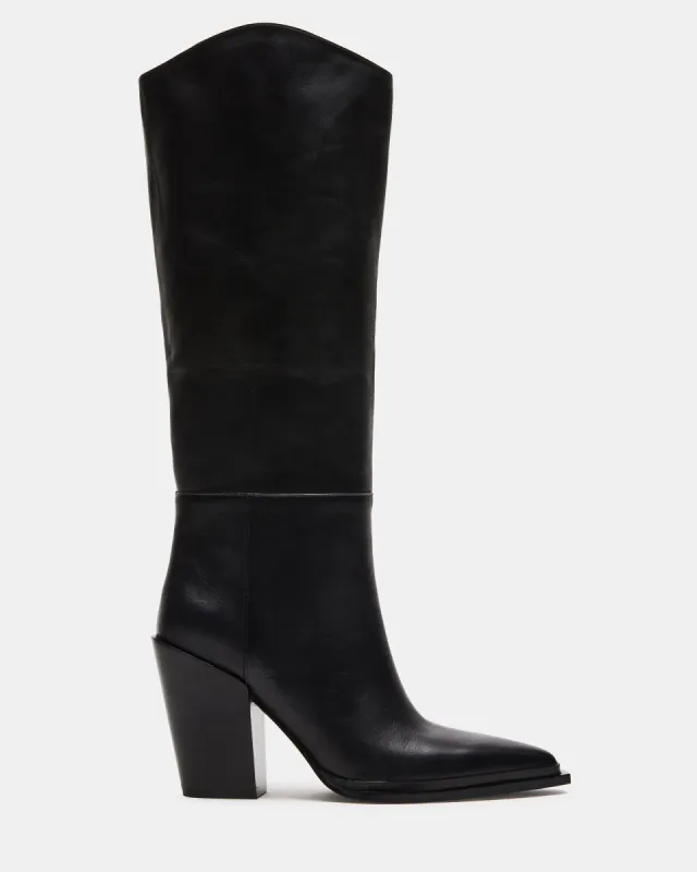 BRONTY BLACK LEATHER sold by Steve Madden