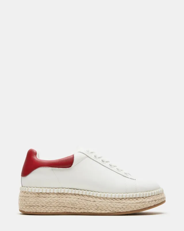 GLANCE WHITE/RED sold by Steve Madden