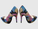 DYVINAL MULTI-COLORED RHINESTONE PLATFORM HEELS - SM REBOOTED sold by Steve Madden