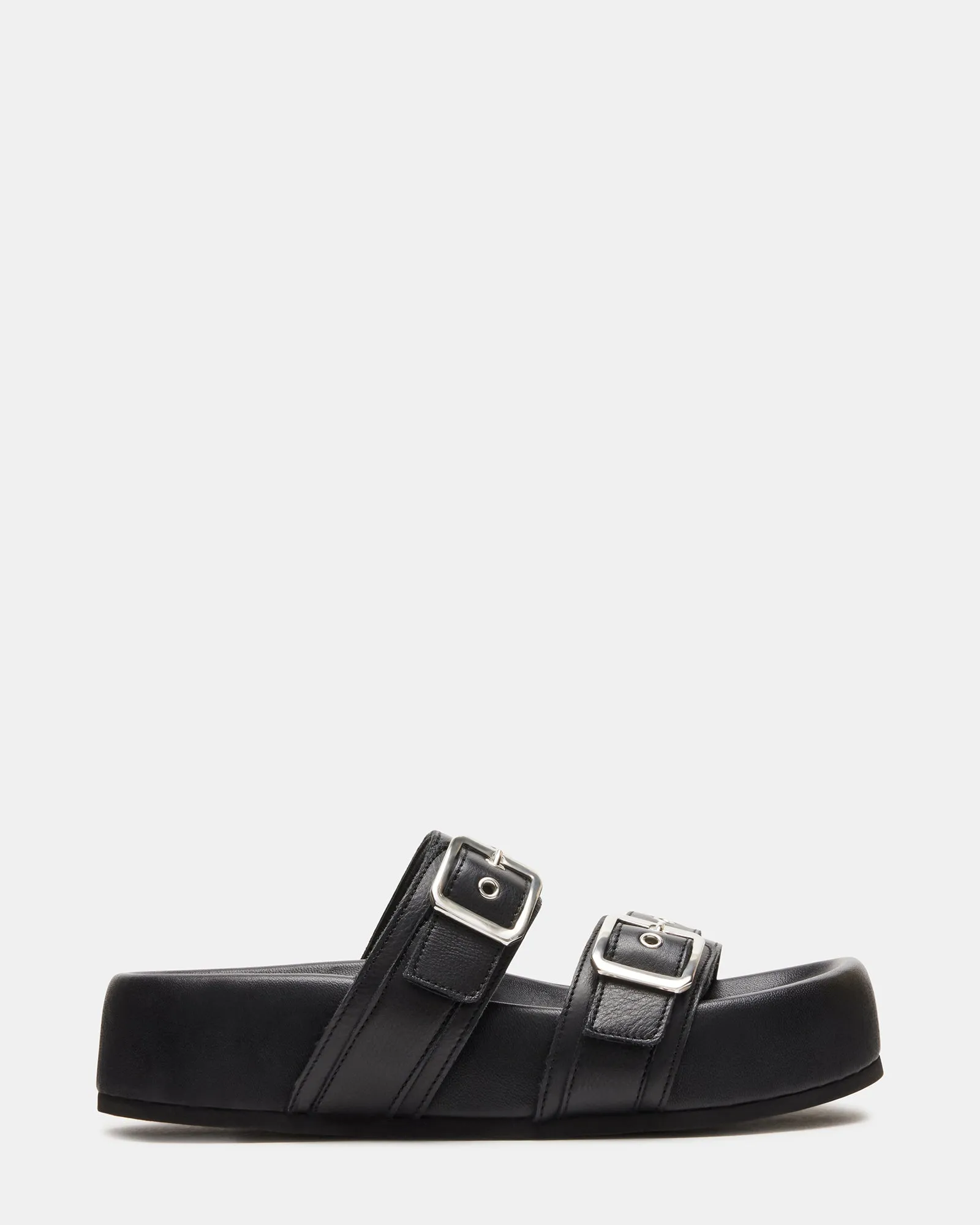 MARCINE BLACK LEATHER sold by Steve Madden
