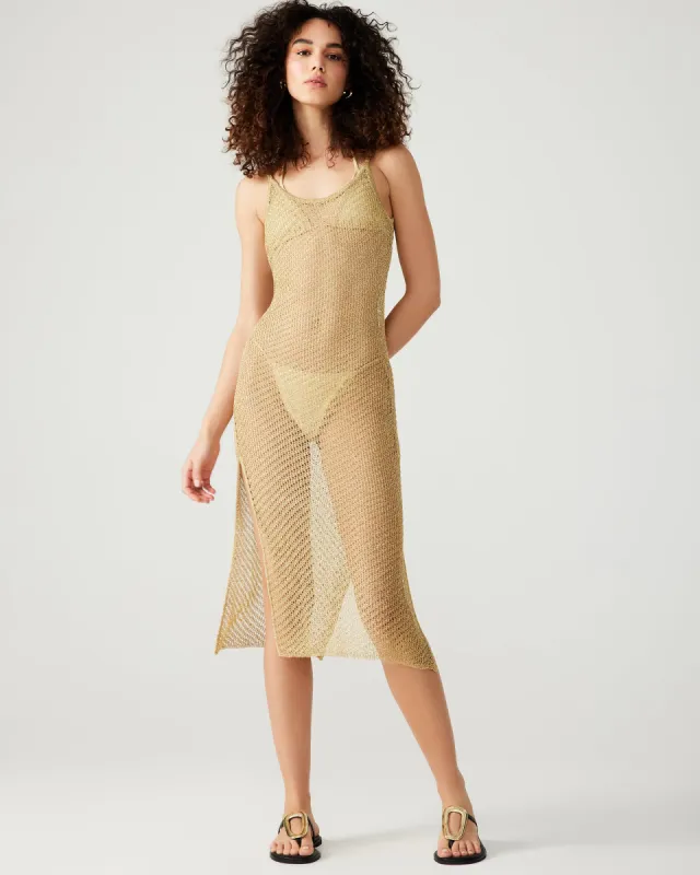 ANISHA DRESS GOLD sold by Steve Madden