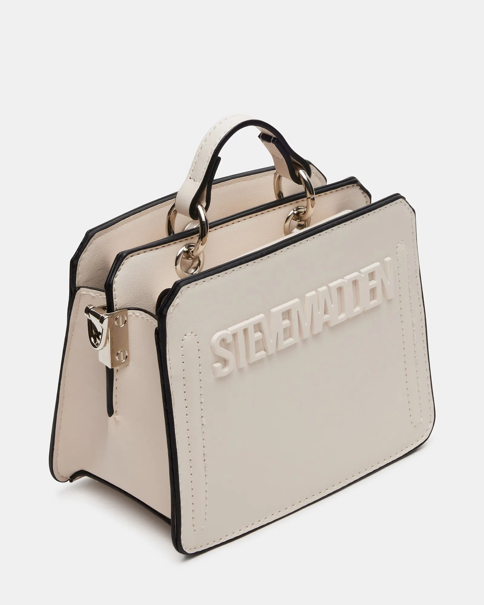 注目☆【STEVE MADDEN】エブリン ミニ サッチェル バッグ EVELYN MINI BAG CREAM | Parallel