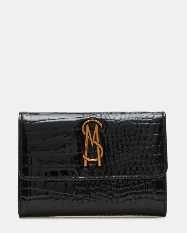 ASHA WALLET BLACK/GOLD sold by Steve Madden