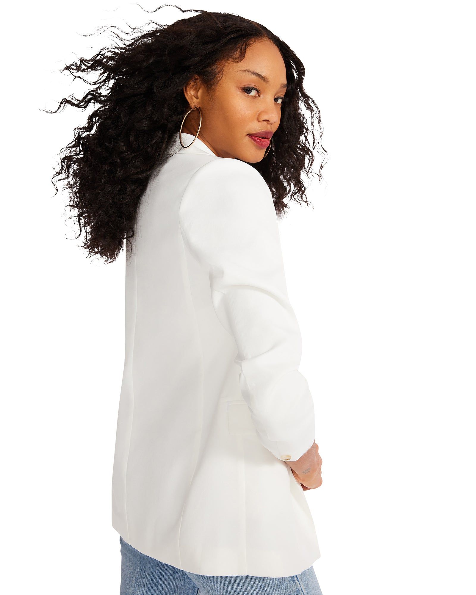 BOYFRIEND BLAZER WHITE sold by Steve Madden product image thumbnail 4