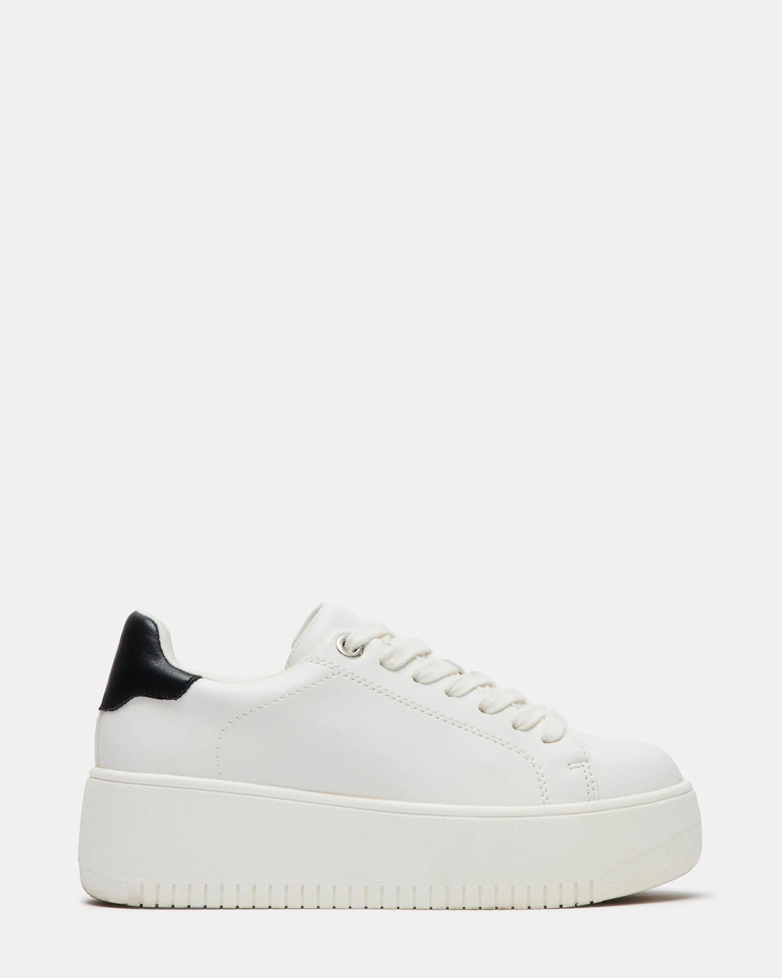 ROCKAWAY WHITE/BLACK sold by Steve Madden