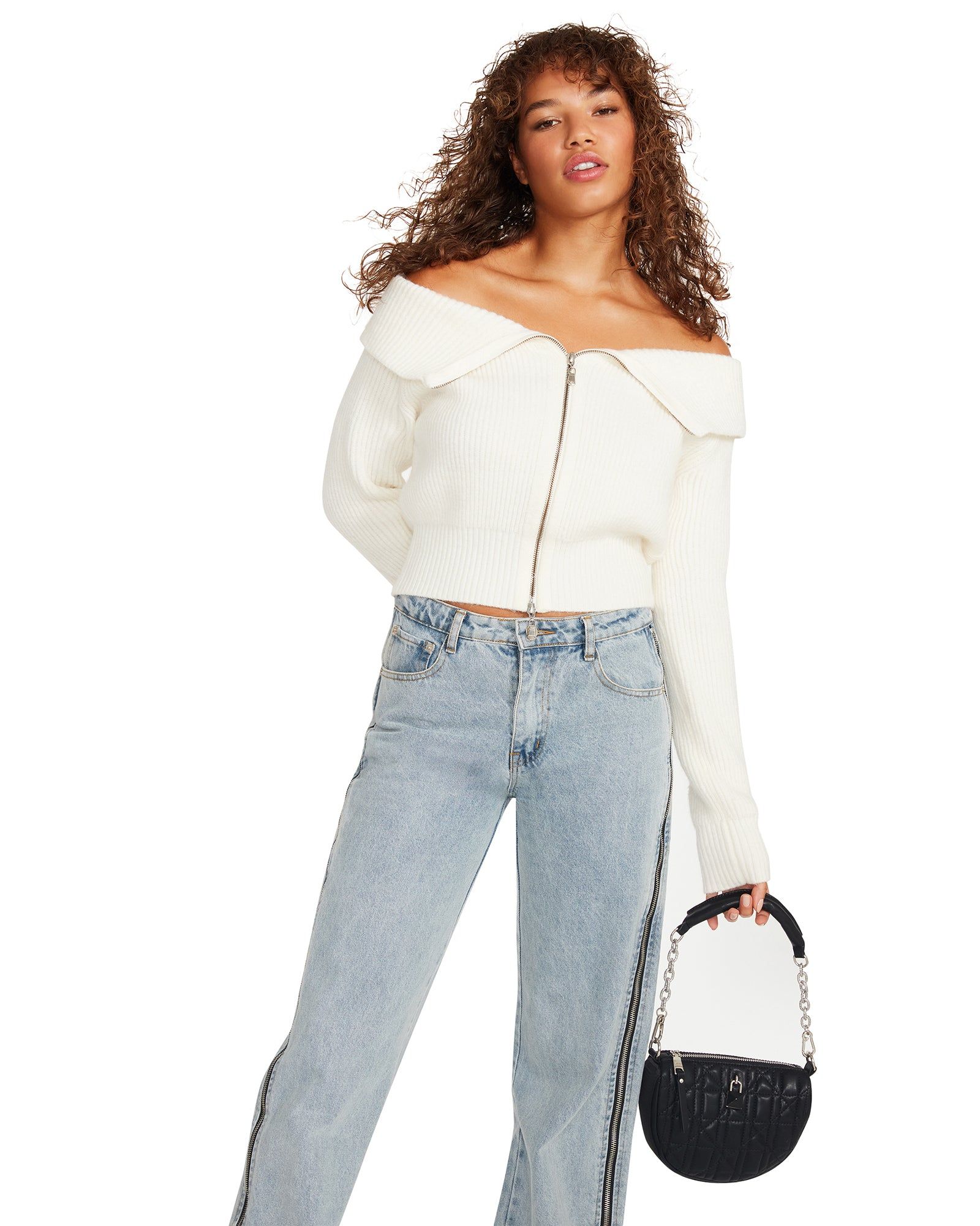 SYD CARDIGAN IVORY sold by Steve Madden