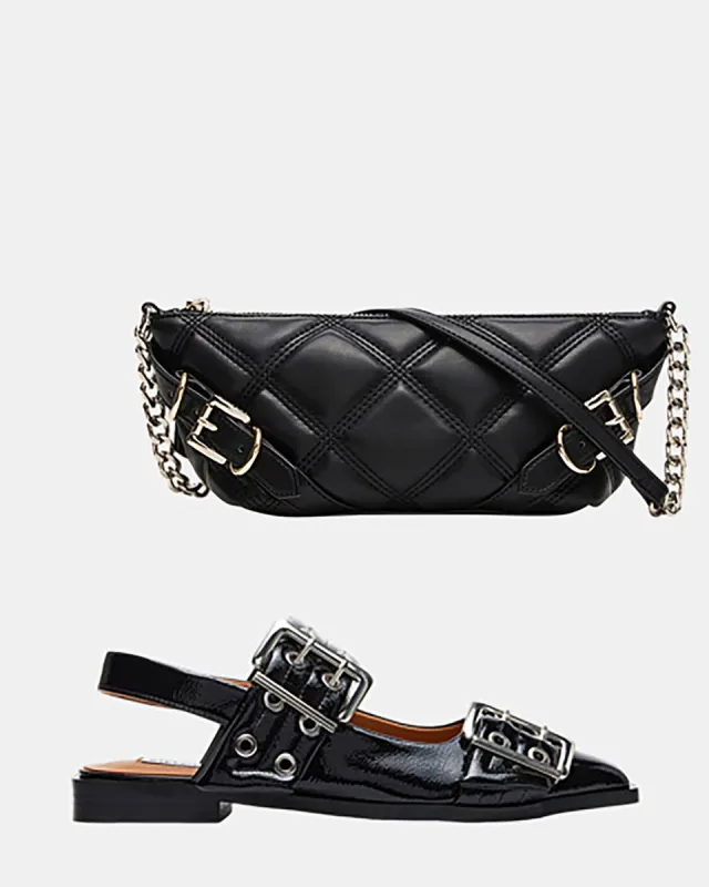SHOP THE LOOK GRAYA + CANDI BAG sold by Steve Madden