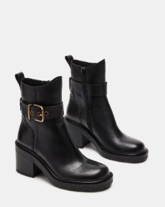 LUTZ BLACK LEATHER sold by Steve Madden