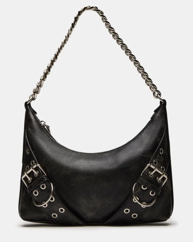 GRAYA BAG BLACK DISTRESSED sold by Steve Madden