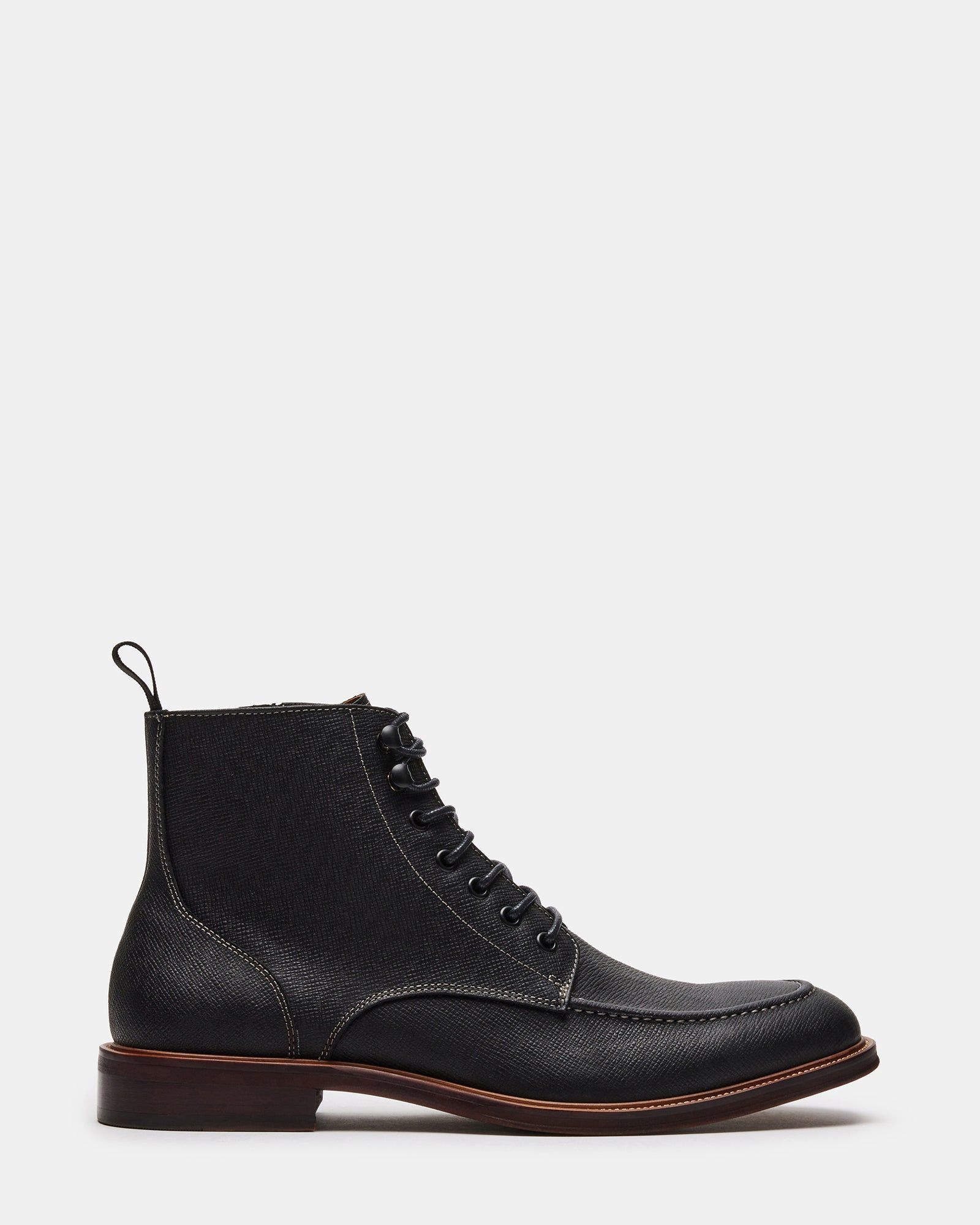 HOLGER BLACK LEATHER sold by Steve Madden