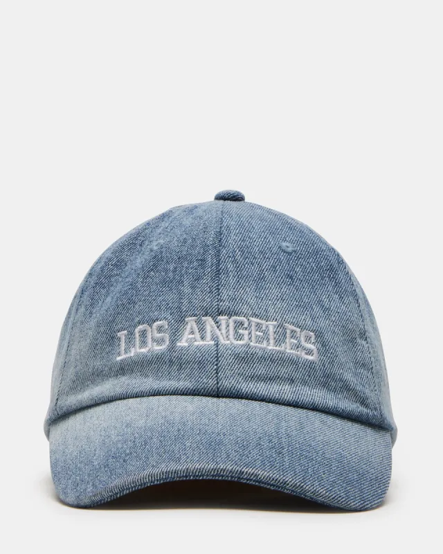 LOS ANGELES DAD CAP DENIM FABRIC sold by Steve Madden