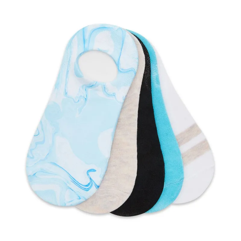 WAVE SWIRL SNEAKER SOCKS TURQUOISE MULTI made by Steve Madden
