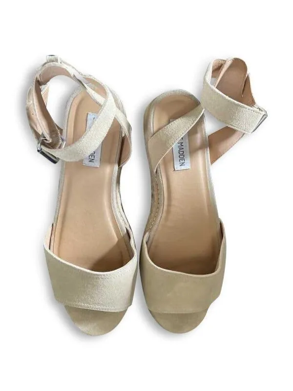 GABI PLATFORM SANDALS IN TAN - SM REBOOTED sold by Steve Madden