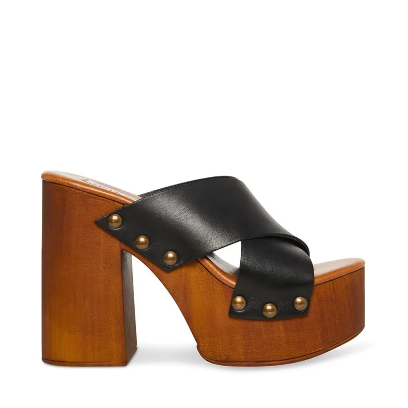 LACEY BLACK LEATHER sold by Steve Madden