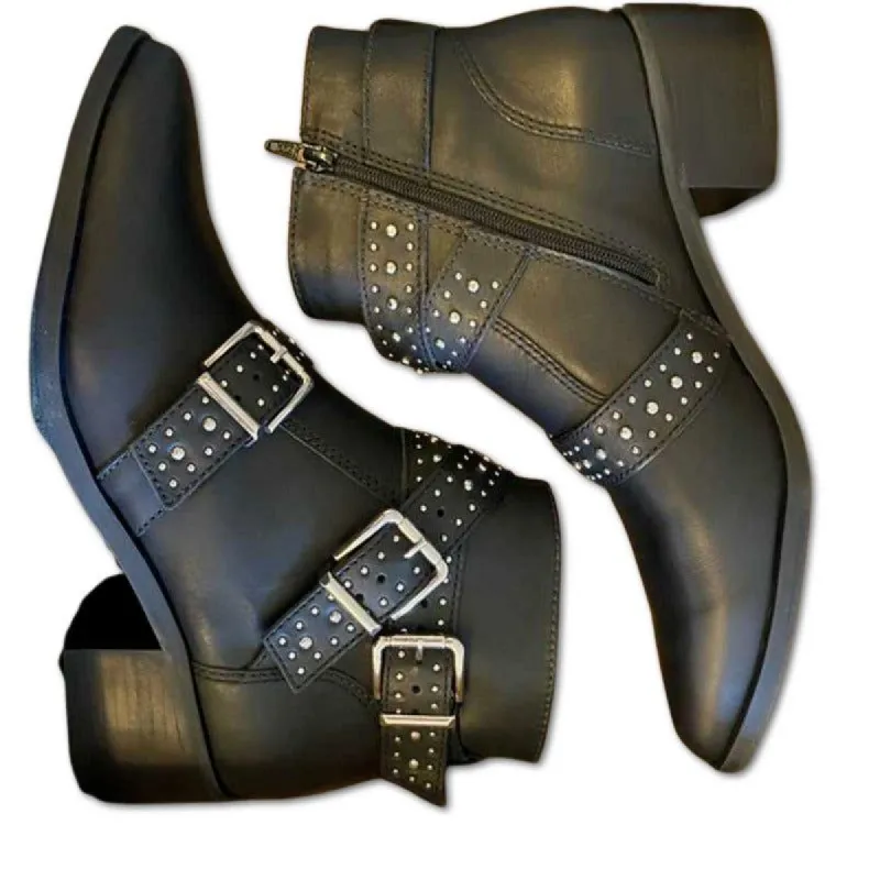 BUCKLE ANKLE BOOTS - SM REBOOTED sold by Steve Madden