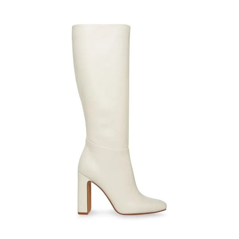 ALLY WHITE LEATHER made by Steve Madden