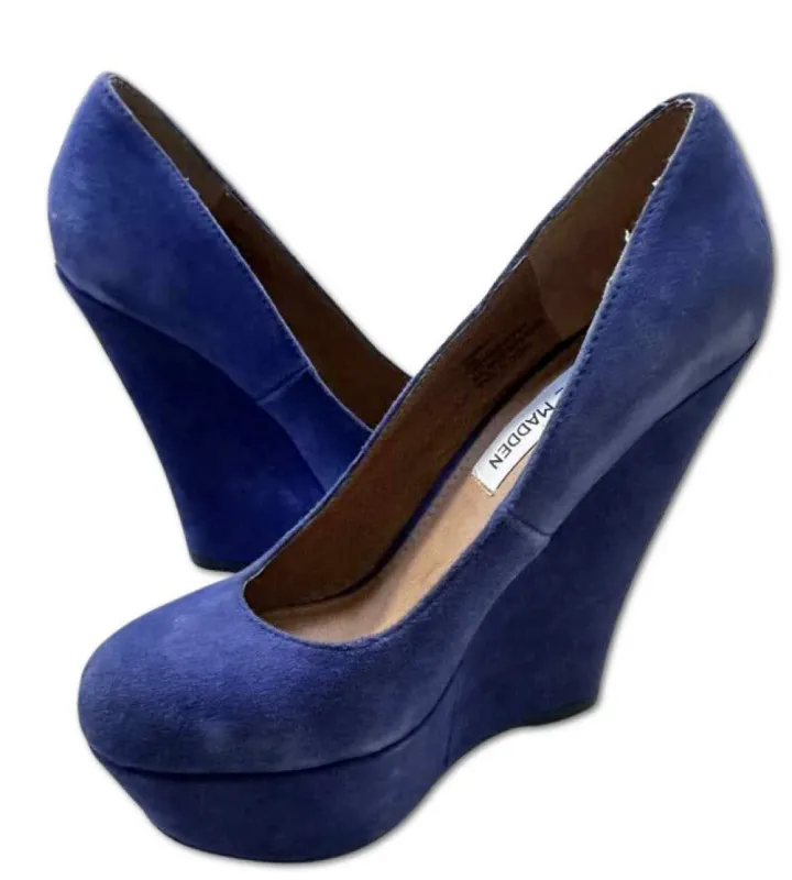 PAMMYY BLUE SUEDE - SM REBOOTED sold by Steve Madden