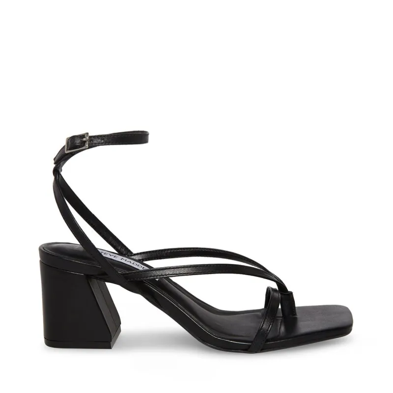 ALAINA BLACK LEATHER sold by Steve Madden