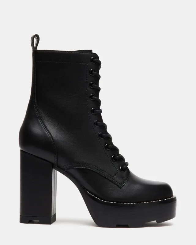 ALORA BLACK LEATHER sold by Steve Madden