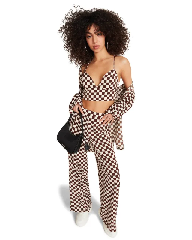3-PIECE CHECKERED SET BROWN sold by Steve Madden