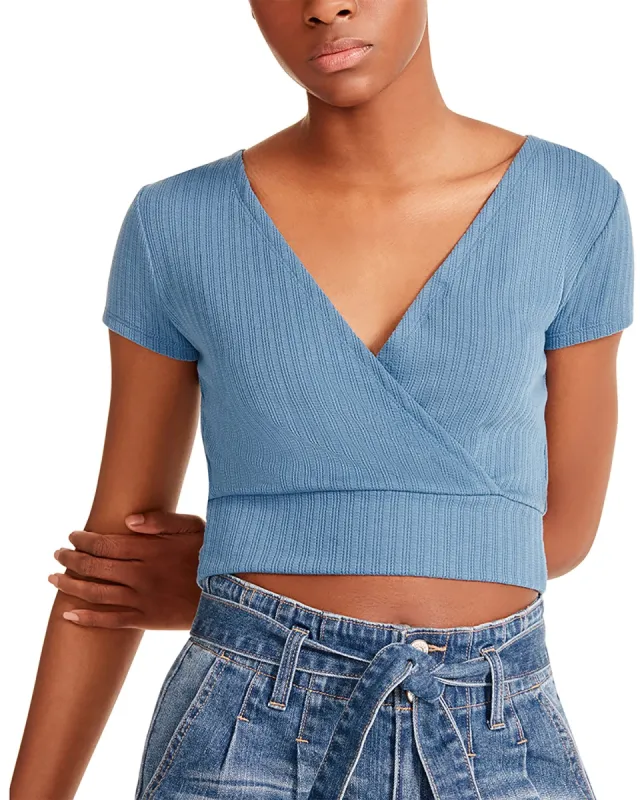 WRAP TOP BLUE sold by Steve Madden