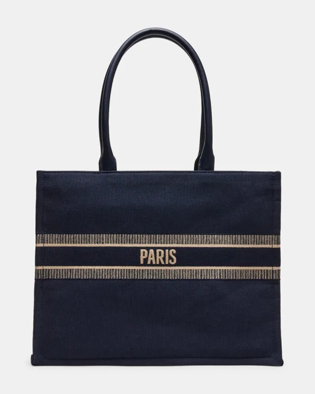 KNOX TOTE NAVY MULTI sold by Steve Madden