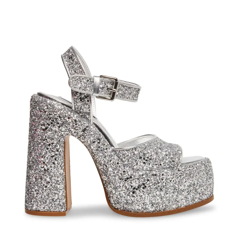 SWEETS SILVER GLITTER sold by Steve Madden