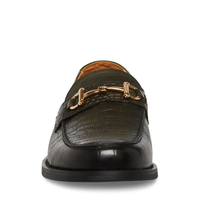 Steve Madden Wallace Green Croc Embossed Leather Loafers WALLACE GREEN CROCODILE | Parallel main image 3