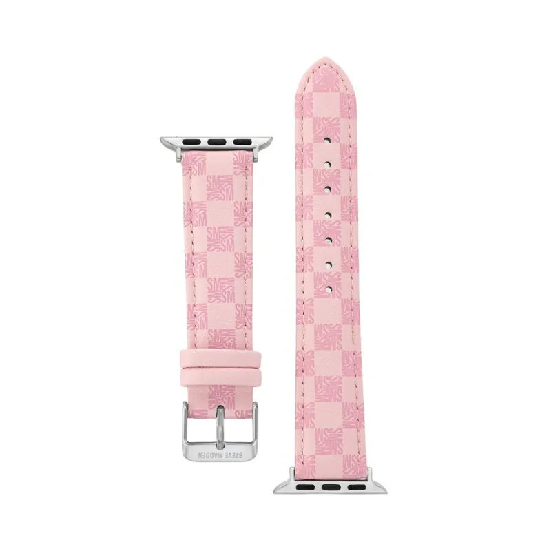 Apple Watch® BLOCK LOGO WATCH BAND PINK 38-40MM sold by Steve Madden