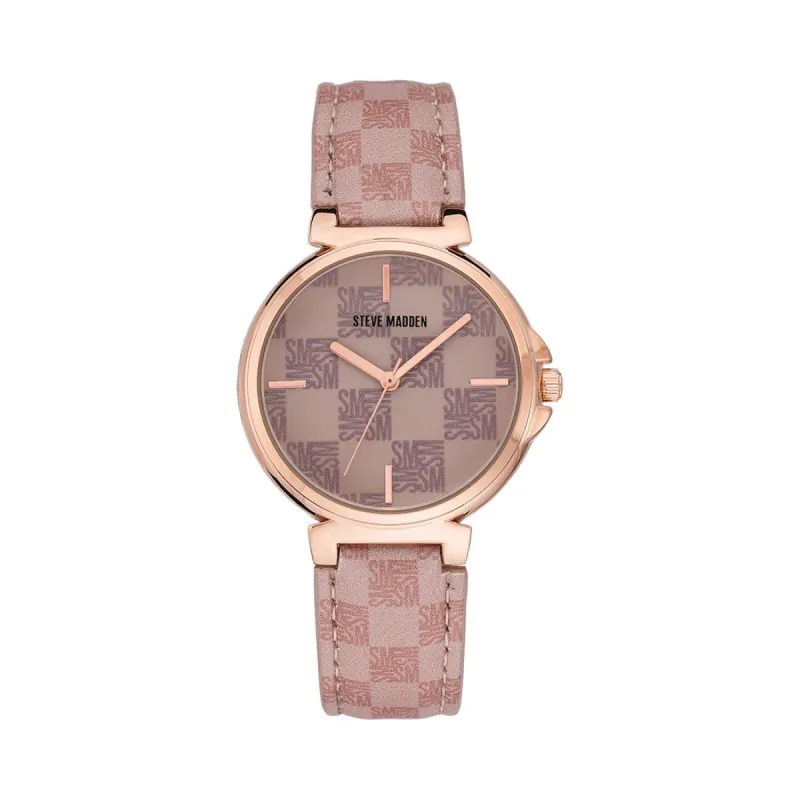 BLOCK LOGO WATCH PINK sold by Steve Madden