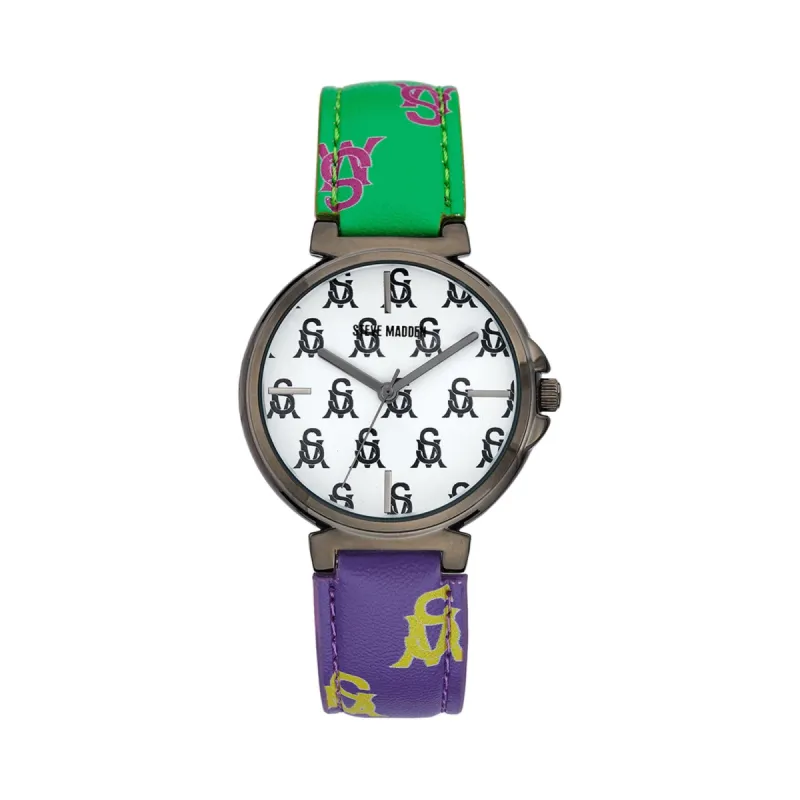 STACKED LOGO WATCH MULTI sold by Steve Madden