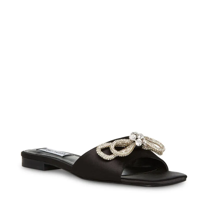 VEDA BLACK SATIN sold by Steve Madden