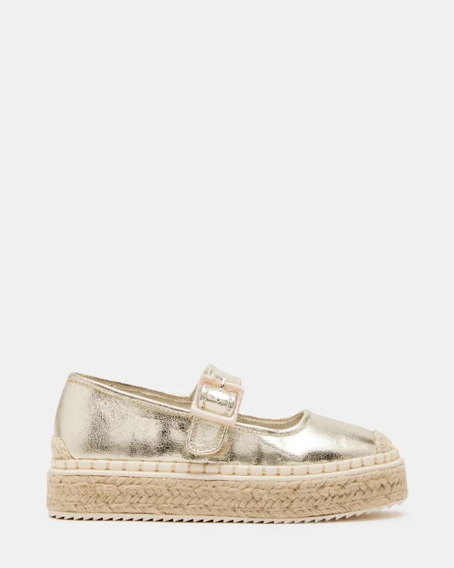 KIDS' ELISE GOLD made by Steve Madden