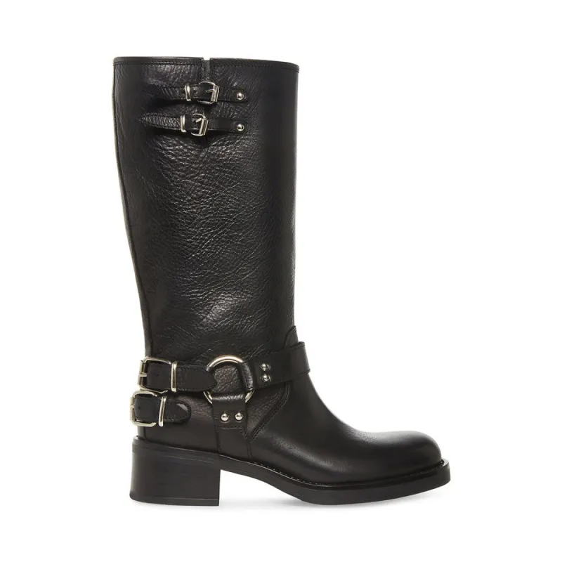 AXELLE BLACK LEATHER sold by Steve Madden