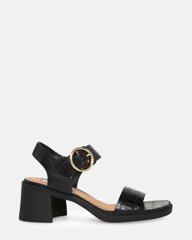 VIANNA BLACK CROCODILE sold by Steve Madden
