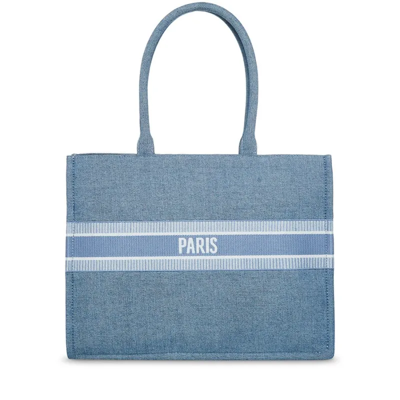 KNOX TOTE DENIM MULTI sold by Steve Madden