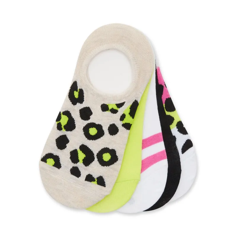 LEOPARD PRINT SNEAKER SOCKS NATURAL MULTI sold by Steve Madden