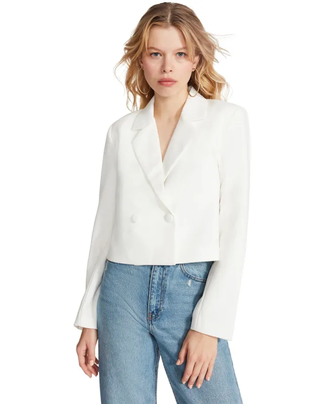 KOURTNEY BLAZER WHITE sold by Steve Madden