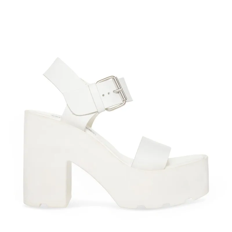 VESTA WHITE LEATHER sold by Steve Madden