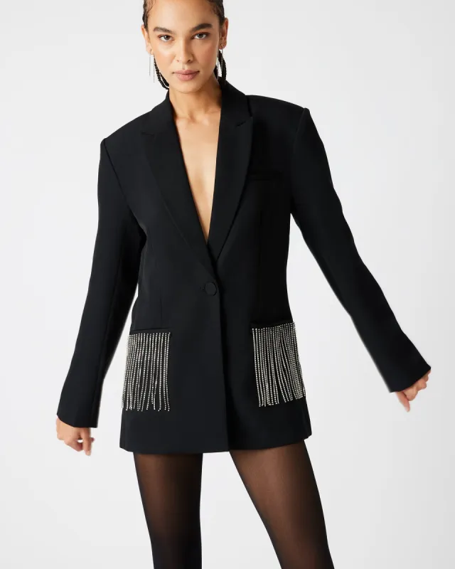 KENDRA BLAZER BLACK sold by Steve Madden