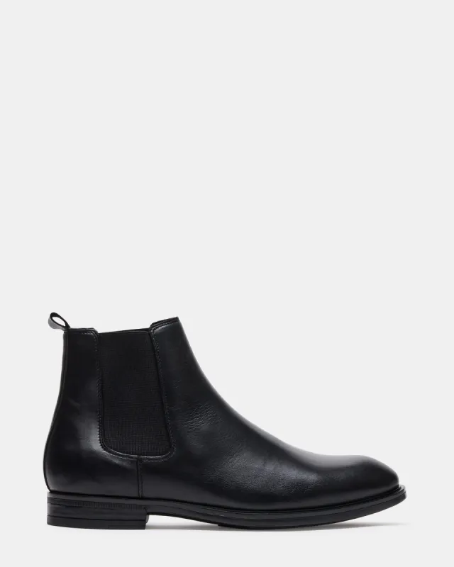 ANGELO BLACK LEATHER sold by Steve Madden