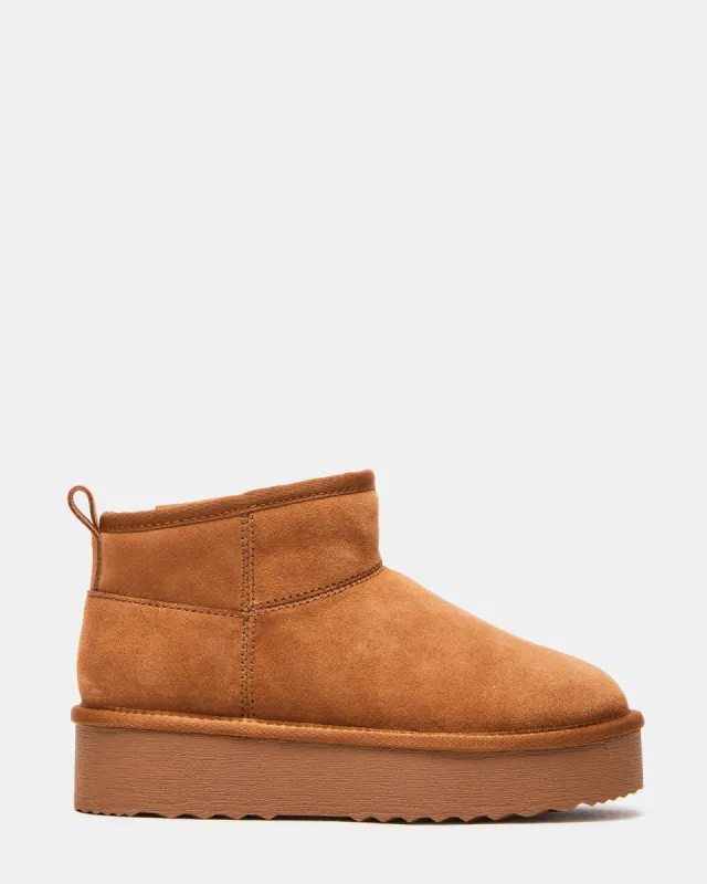 CRUE CHESTNUT SUEDE sold by Steve Madden