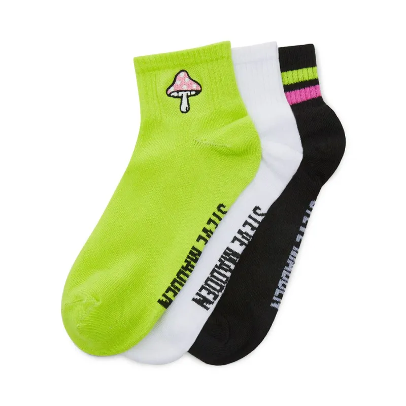 MUSHROOM ANKLET SOCKS GREEN MULTI sold by Steve Madden