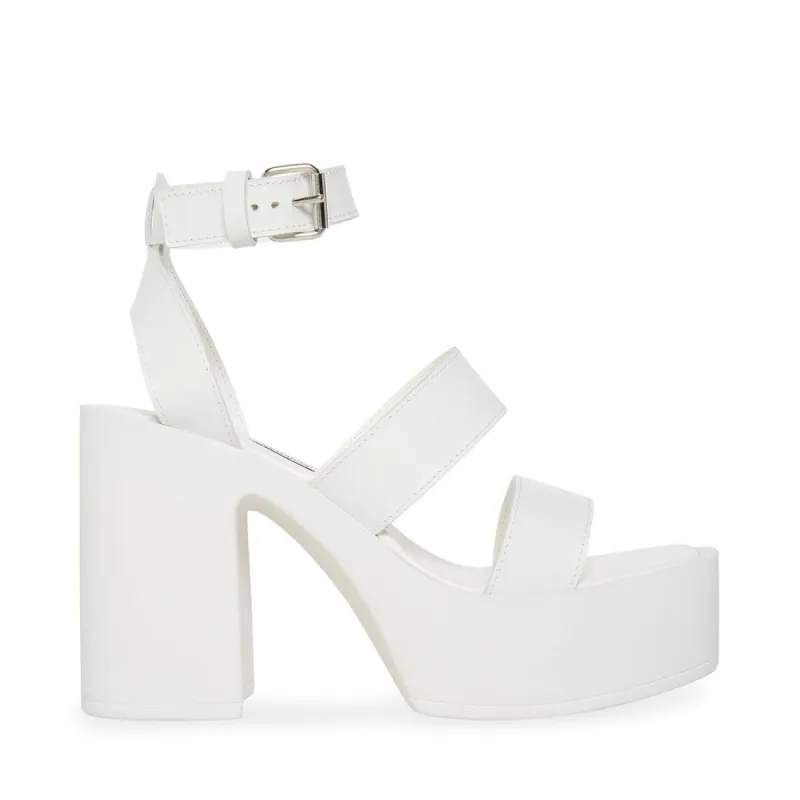 DORA WHITE LEATHER sold by Steve Madden