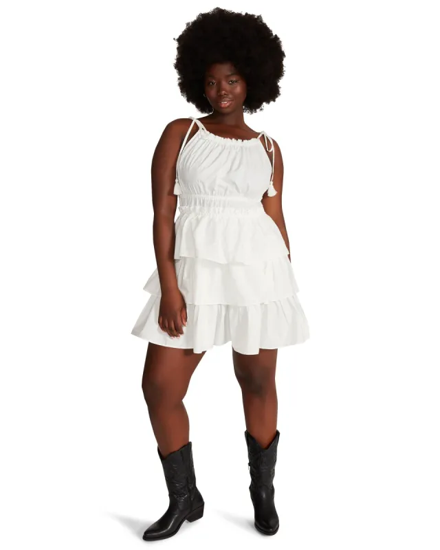 MIREYA MINI DRESS WHITE sold by Steve Madden