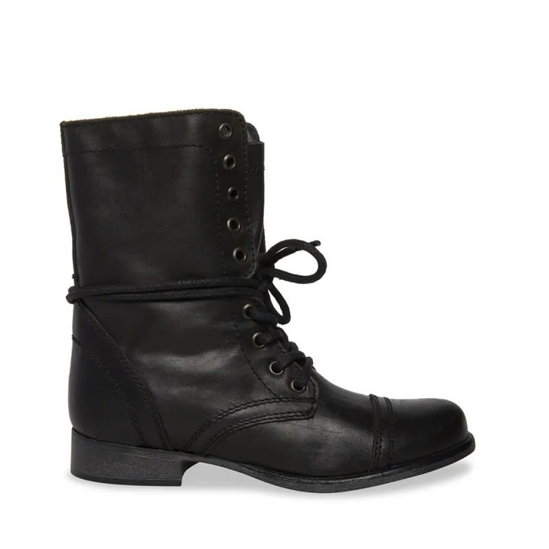 TROOPA BLACK LEATHER - SM REBOOTED sold by Steve Madden